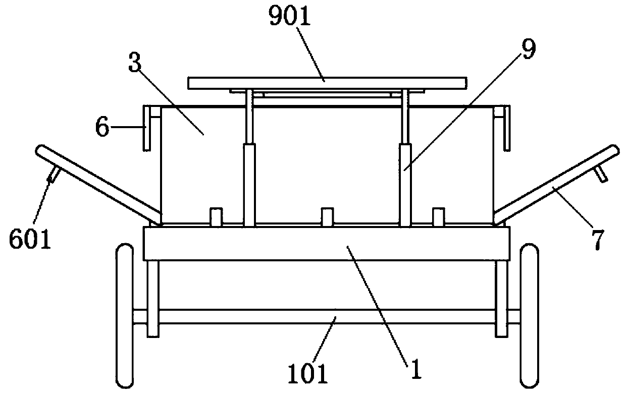 Supporting device for grain belt conveyor