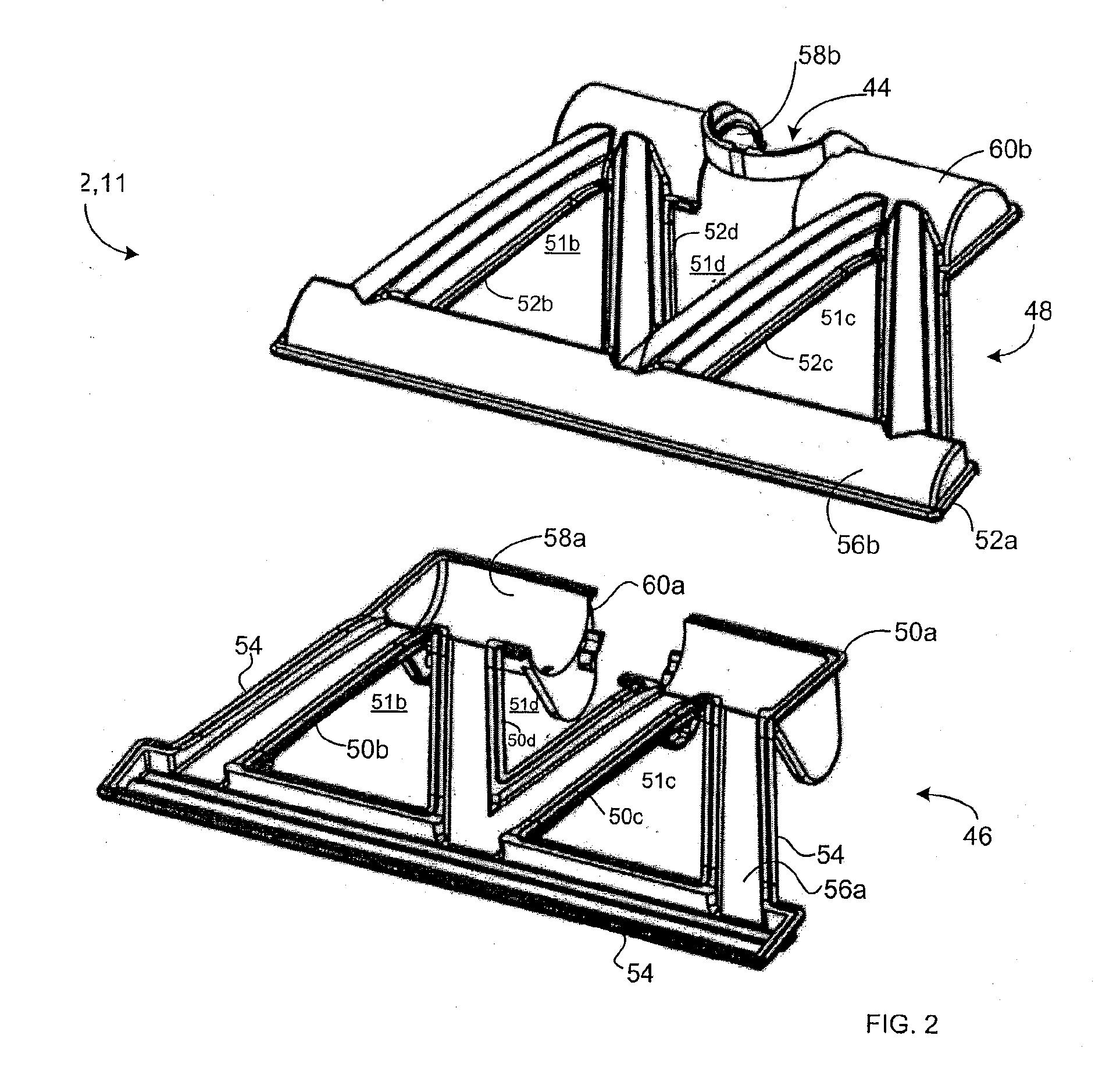 Resistively welded part for an appliance including a surface cleaning apparatus