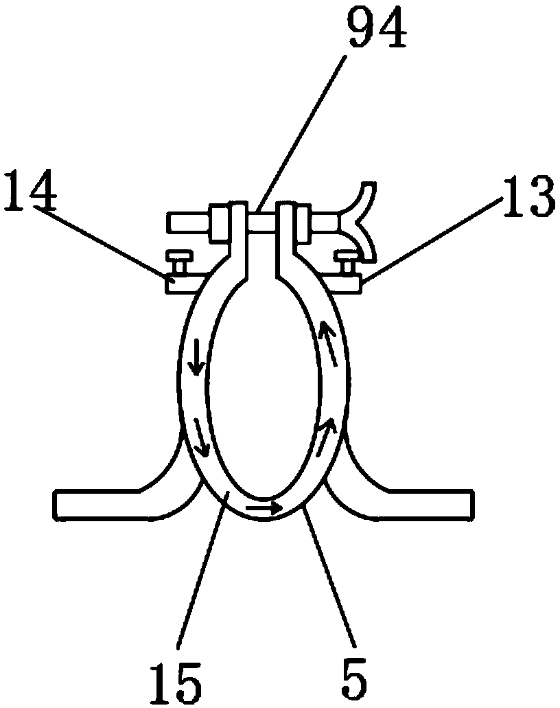 Water-cooled motor seat