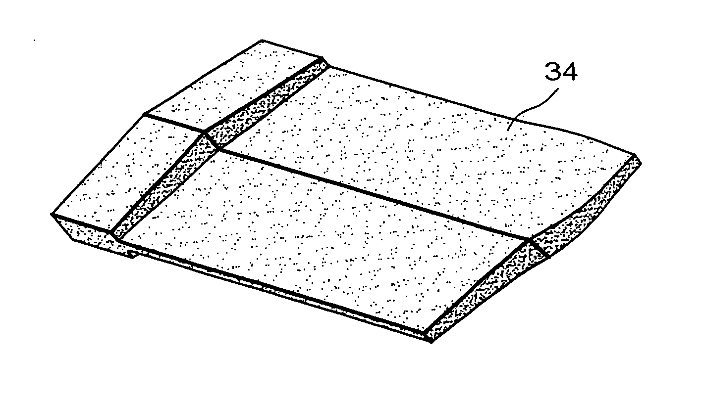 Method for manufacturing constituents of a hollow blade by press forging