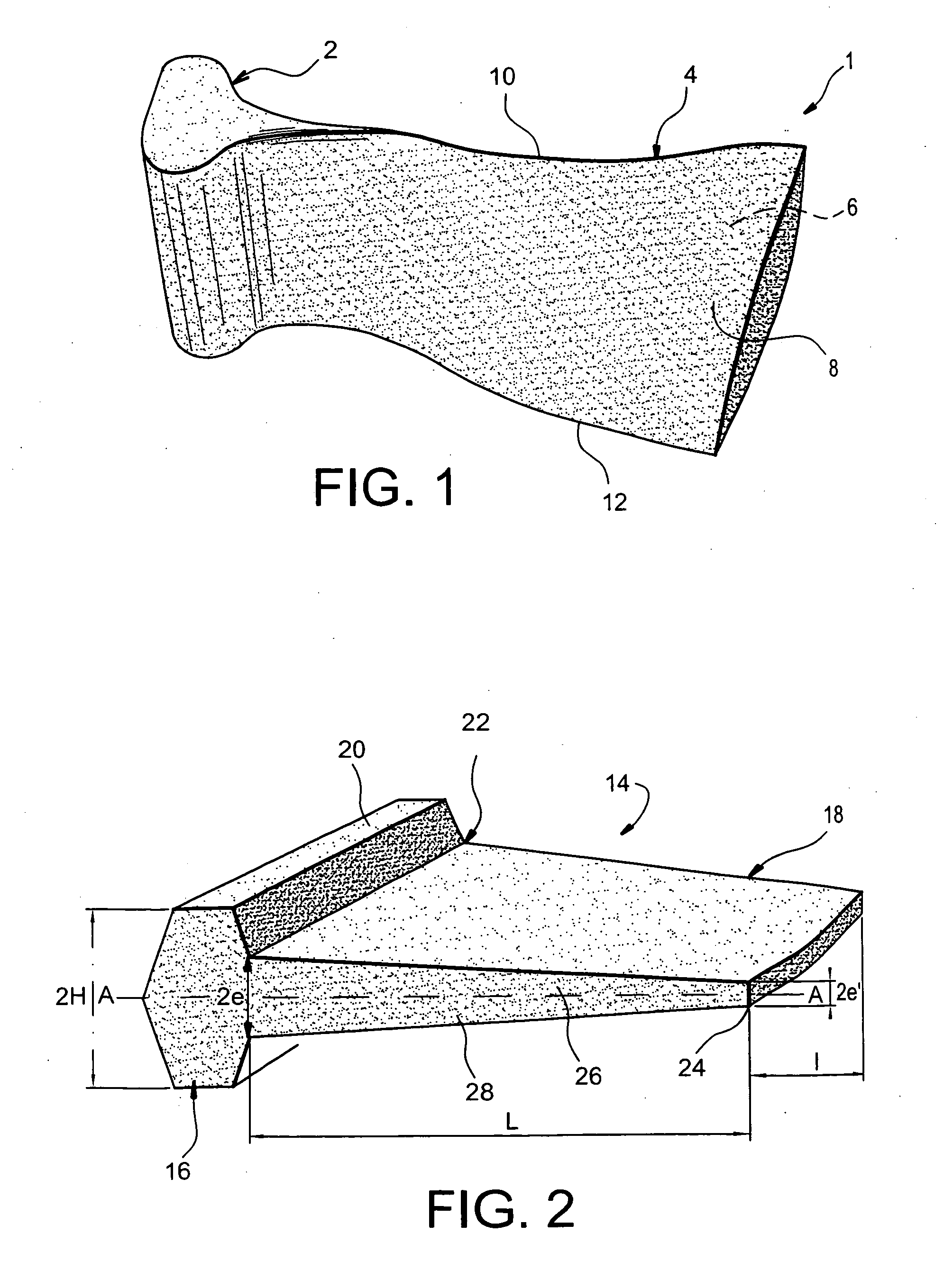 Method for manufacturing constituents of a hollow blade by press forging