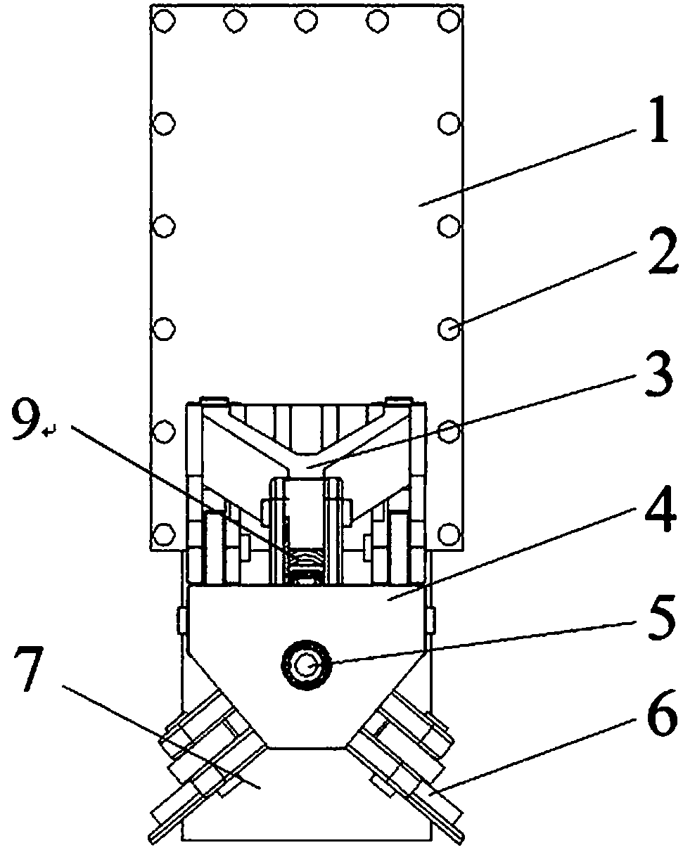 Guiding device for vehicle running mechanism