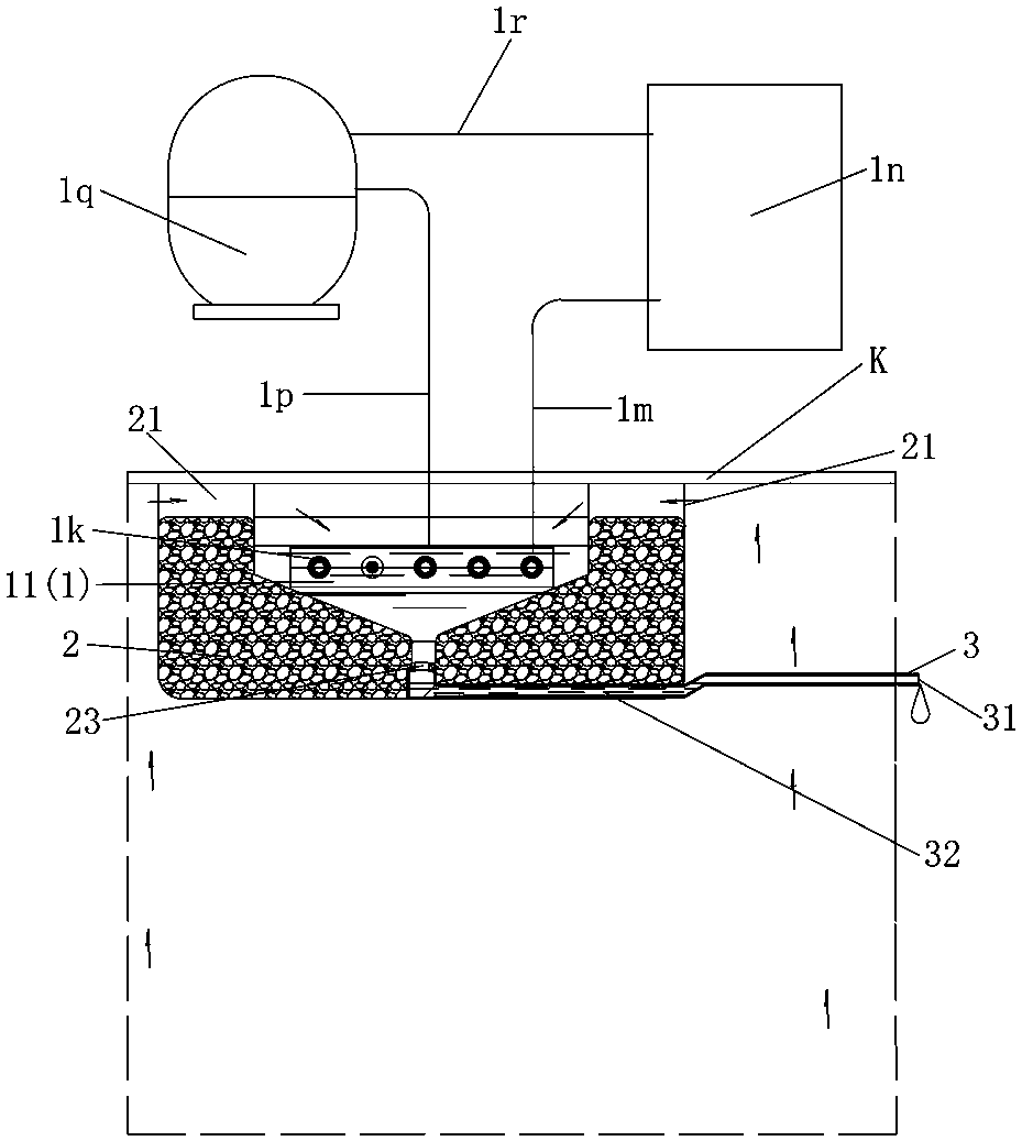 Cold storage condensate device