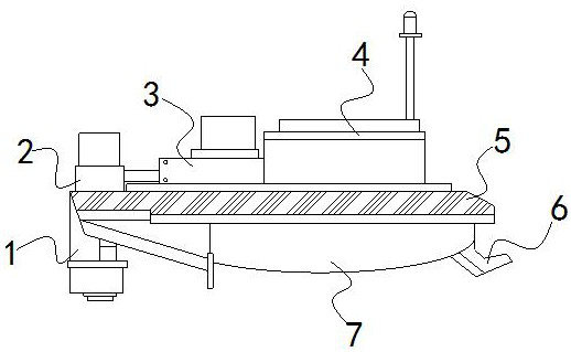 An automatic lift and recovery device for visual navigation of an aquatic robot