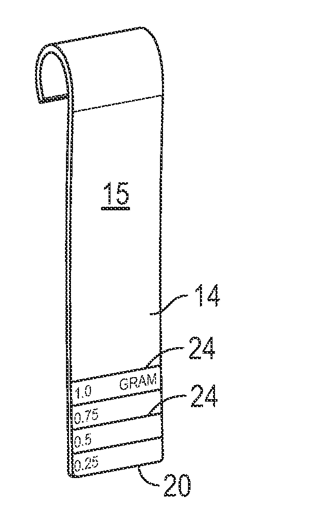 Device and method for dispersing paste-like or sticky nutritional substance in a fluid