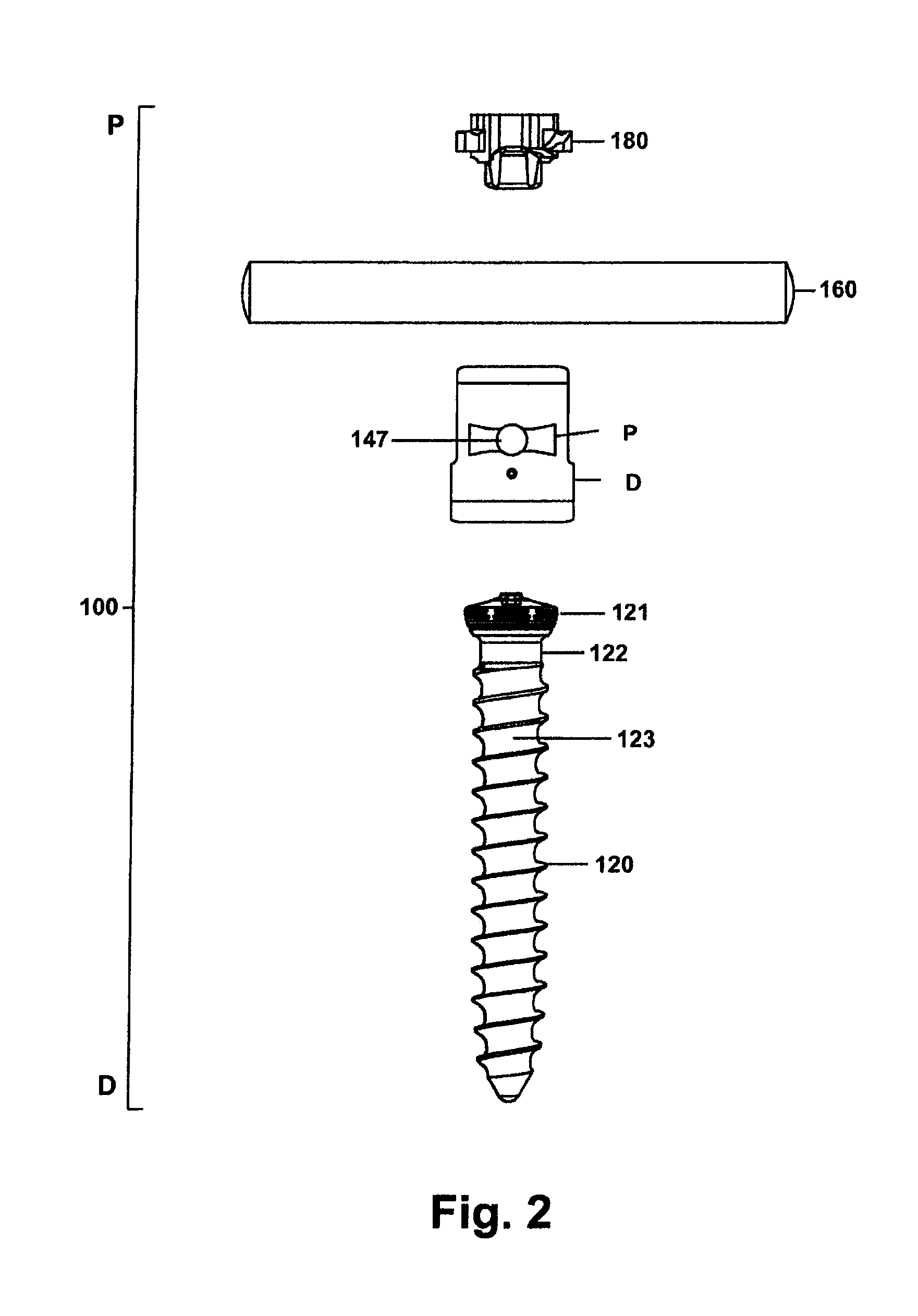 Spinal rod and screw securing apparatus and method