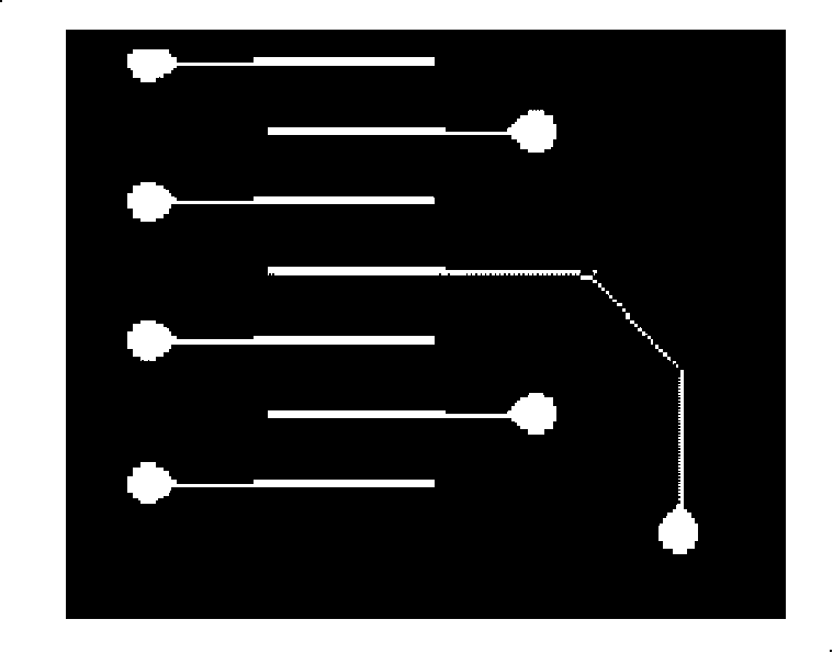 Printed circuit board image skeletonization method based on FPGA
