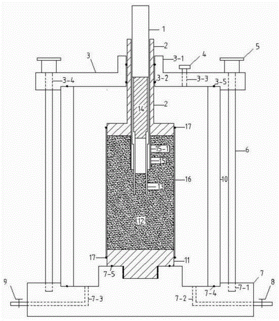 Testing device for simulating static pressure pile-sinking process of steel pipe pile under confining pressure condition and method of testing device
