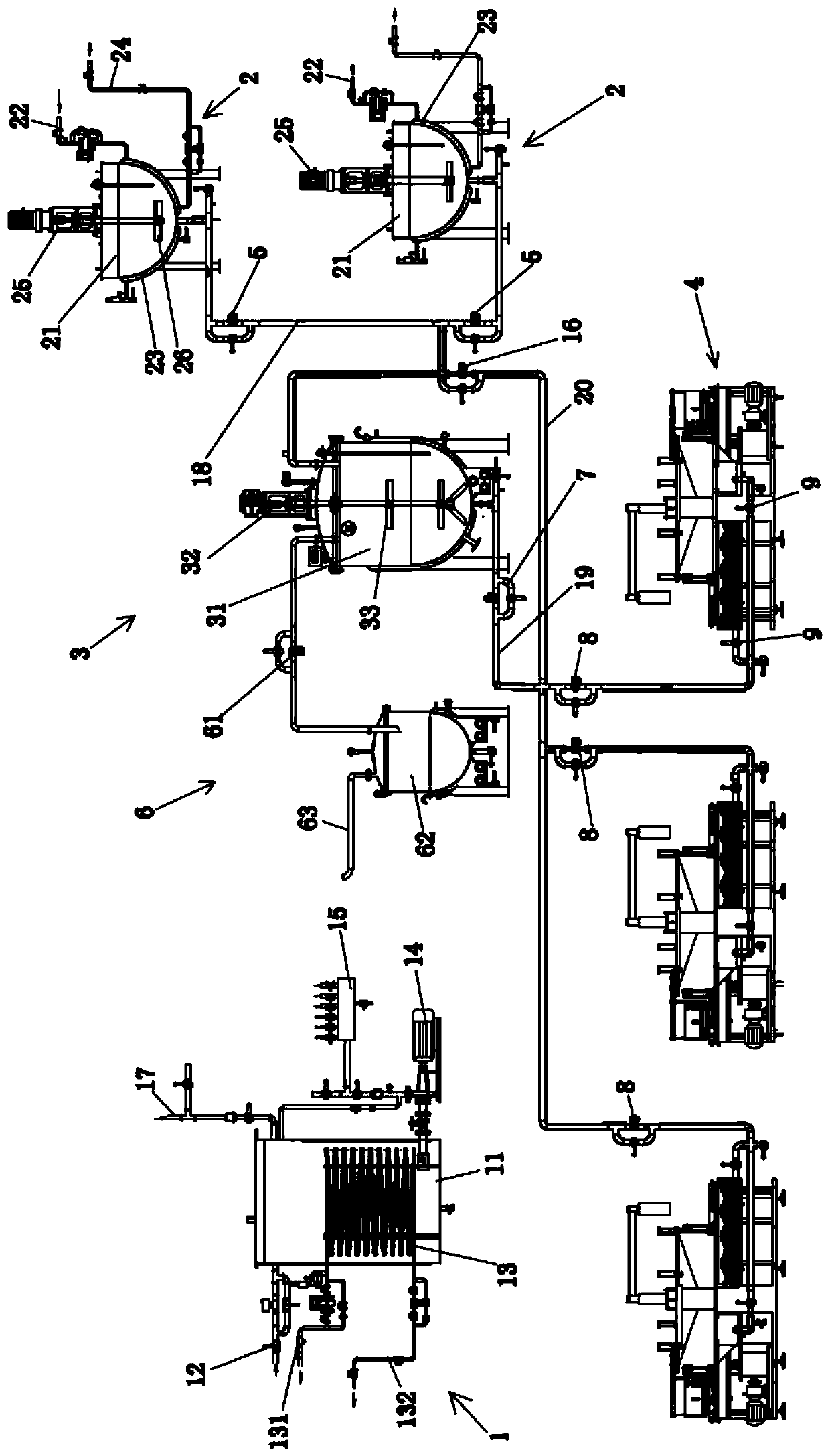 Wax liquid conveying and recycling system