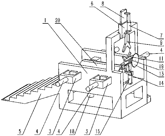 A beef cattle slaughter robot