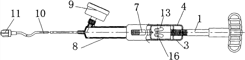 A balloon inflation pressure pump