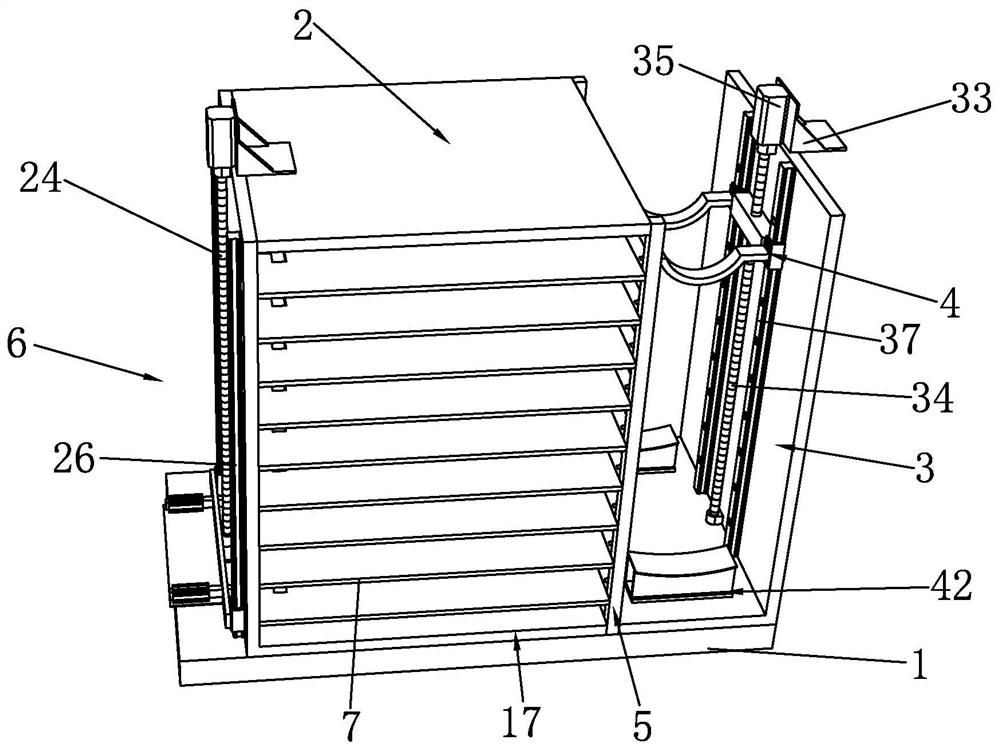 Height-adjustable pipeline storage structure