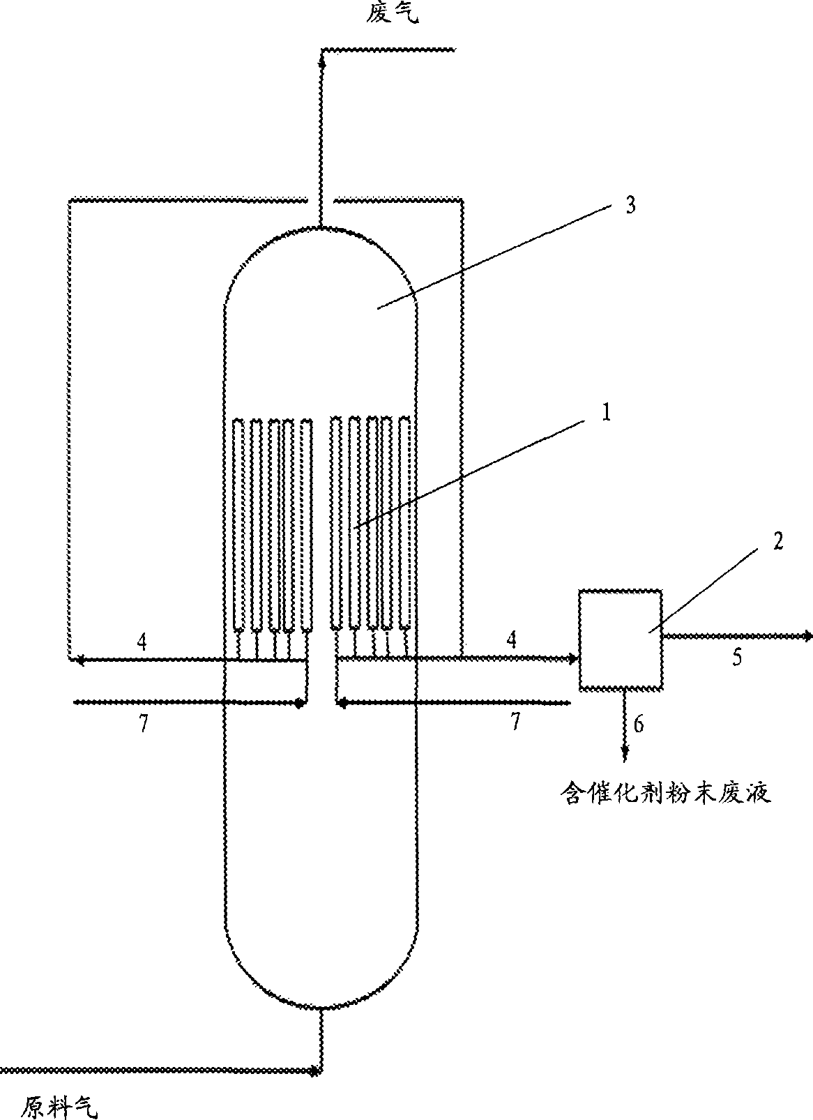Extraction method of heavy fraction of ft synthetic product from slurry bed reactor