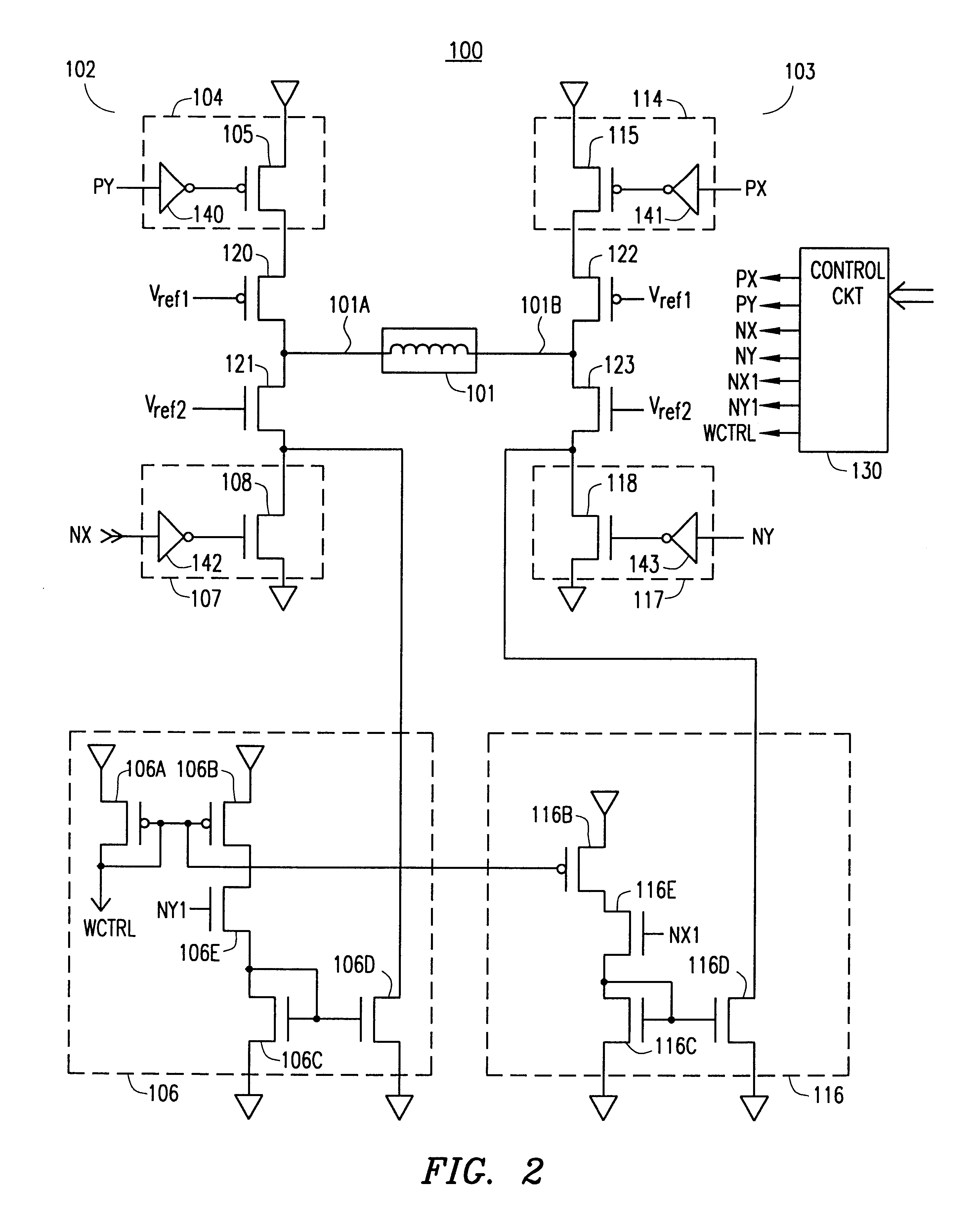 Circuit and method for writing to a memory disk