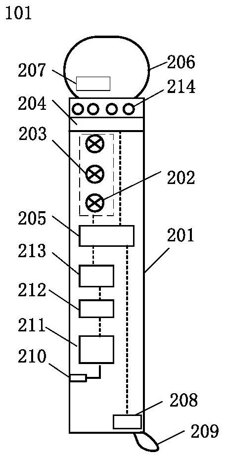 Microphone with hardware sound effect and sound effect processing method