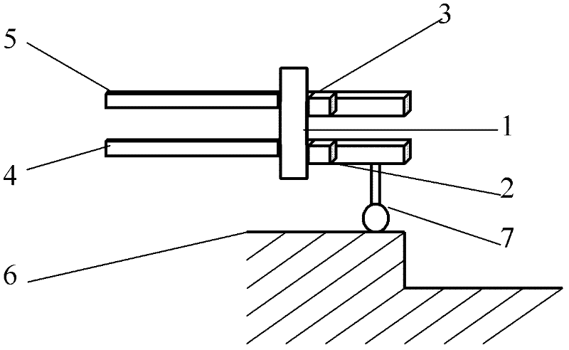 Three-dimensional resonance trigger probe based on quartz tuning fork and three-dimensional resonance trigger location method
