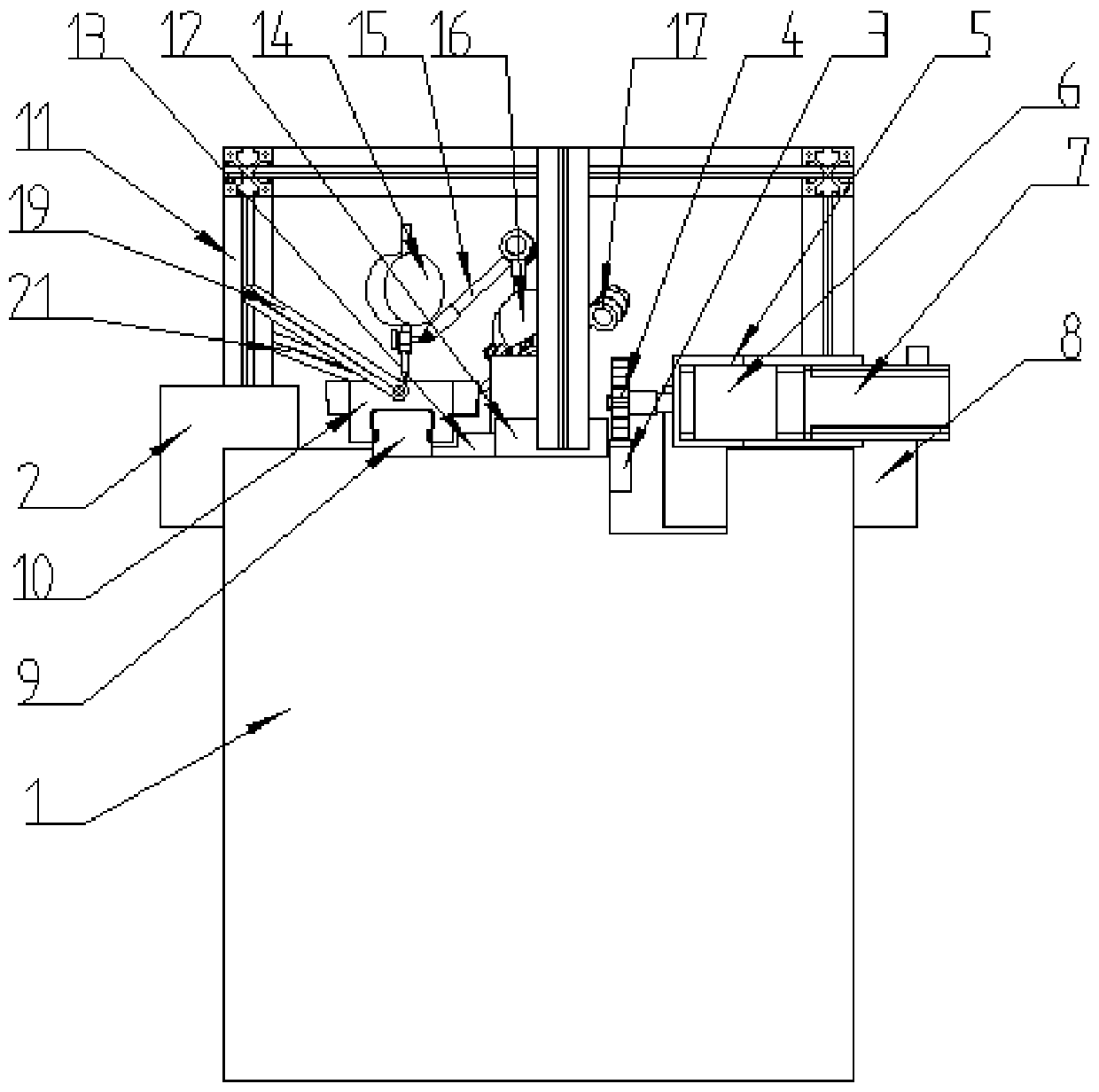 Rolling linear guide rail pair walking precision measuring device and measuring method