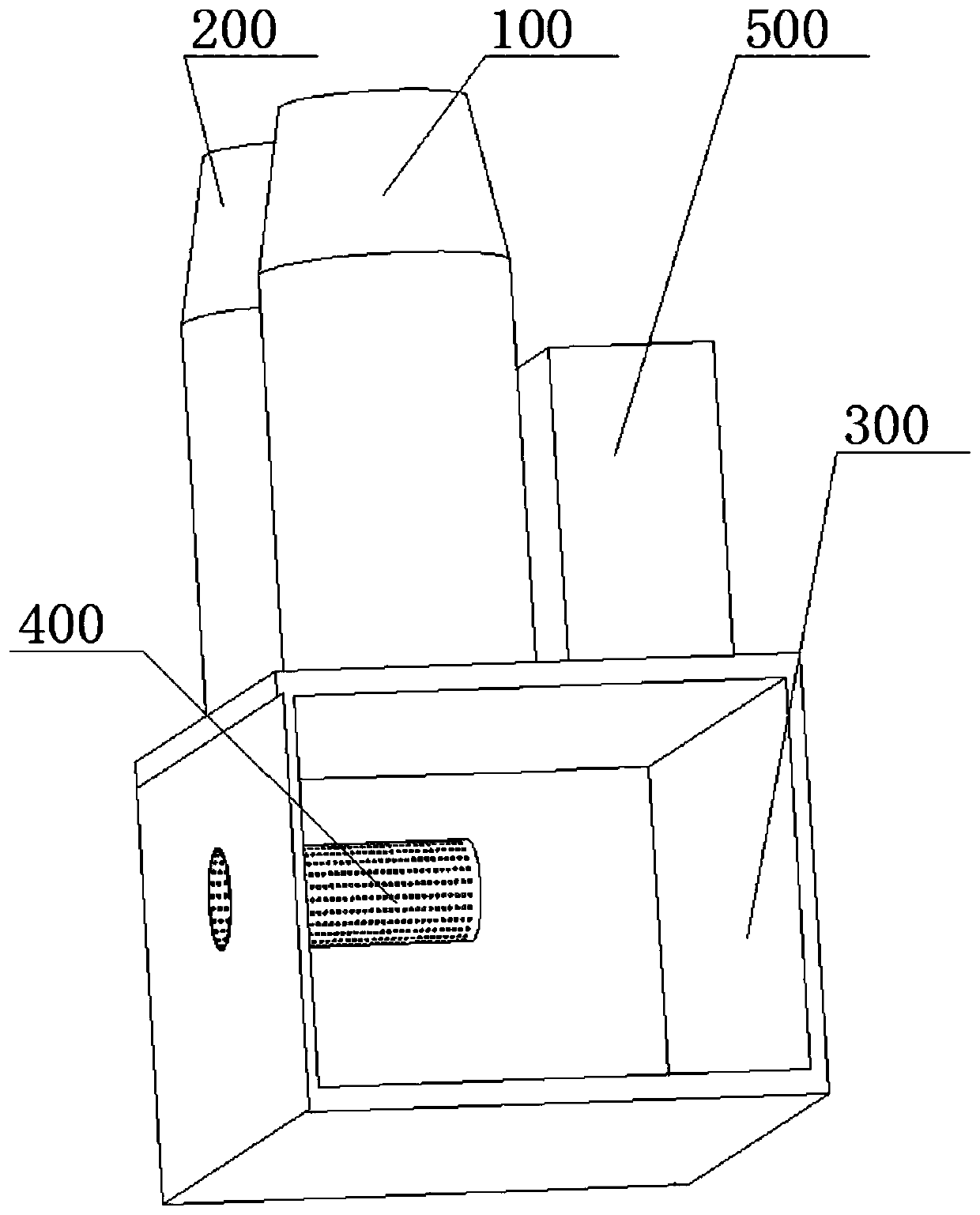 Engine test bed tail gas treatment system and use method thereof