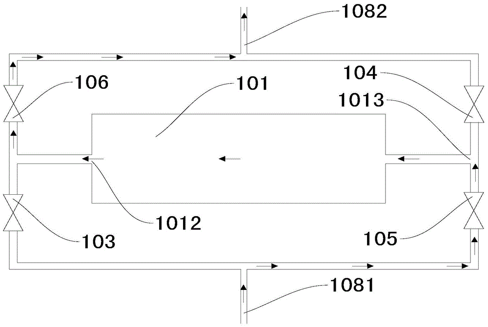 Metering device for feeding of titanium tetrachloride