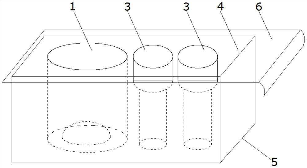 Integrated reagent detection tube and detection method thereof