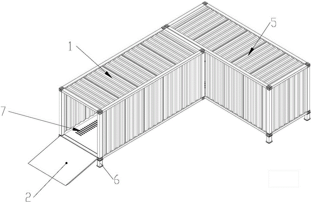 Multifunctional portable garage of vertically crossed structure