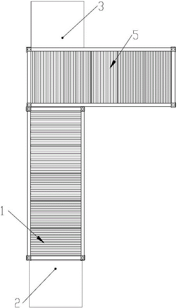 Multifunctional portable garage of vertically crossed structure