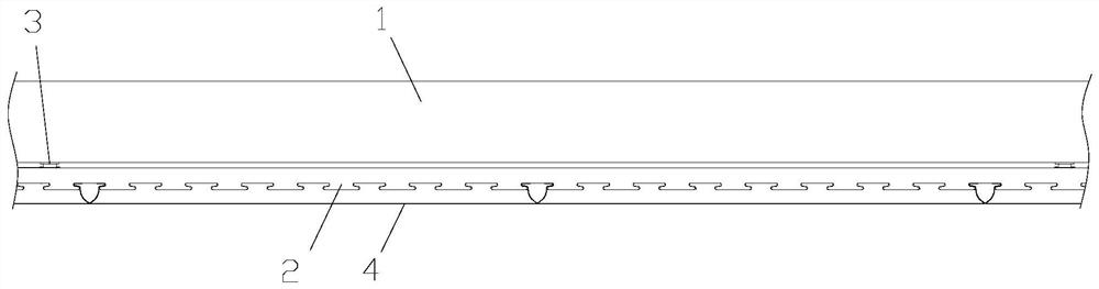 A building suspended ceiling installation structure and construction method thereof