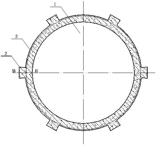 Gear type underground coal bunker walling crib and construction method of coal bunker provided with walling crib