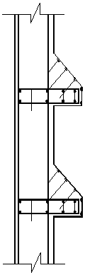 Gear type underground coal bunker walling crib and construction method of coal bunker provided with walling crib