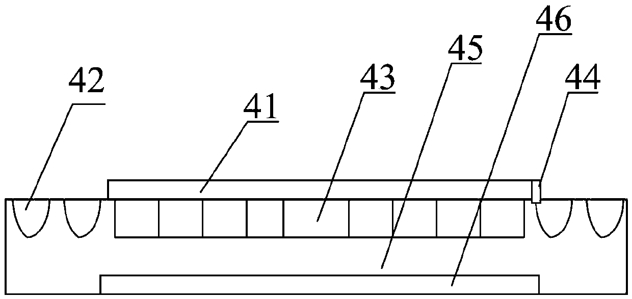 Distribution board based on modular structures