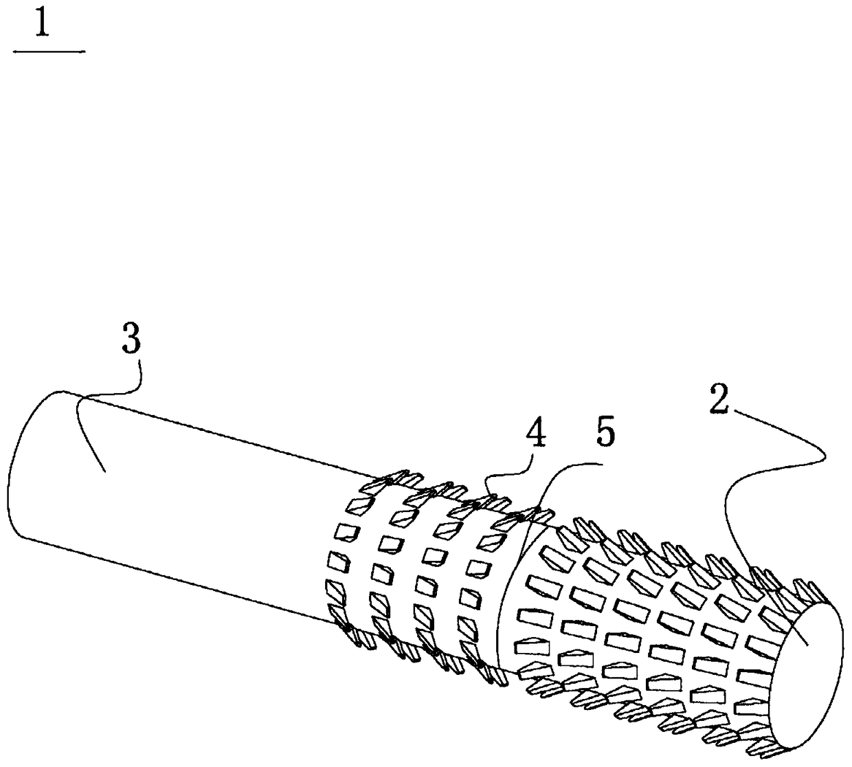 Pancreaticojejunostomy support barb tube