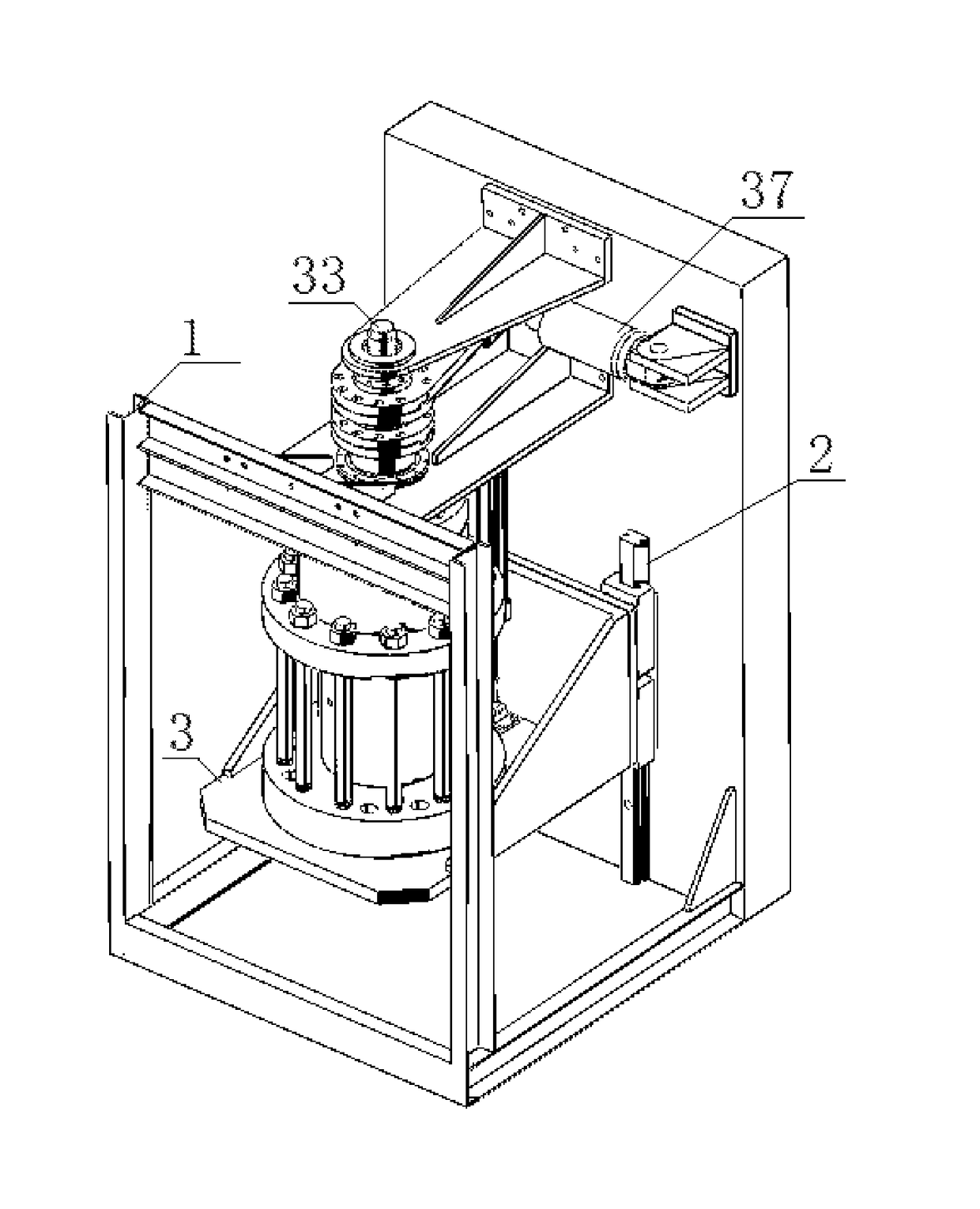 Rock hollow cylinder torsional shear apparatus