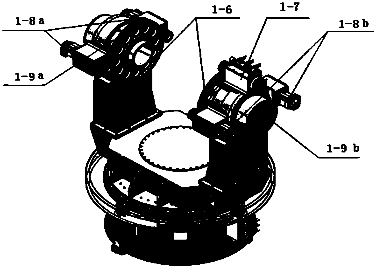 Dual-redundancy telescope tracking device for astronomical telescope