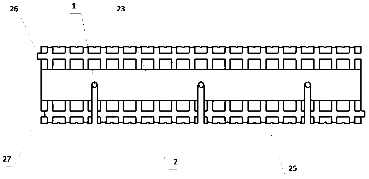 A prefabricated eps module wall and its construction method