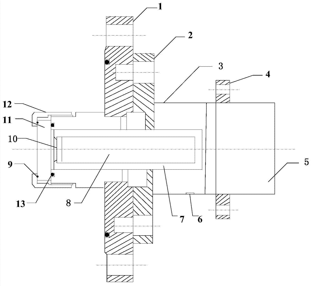 Detachable internally-arranged infrared temperature measuring device for GIS