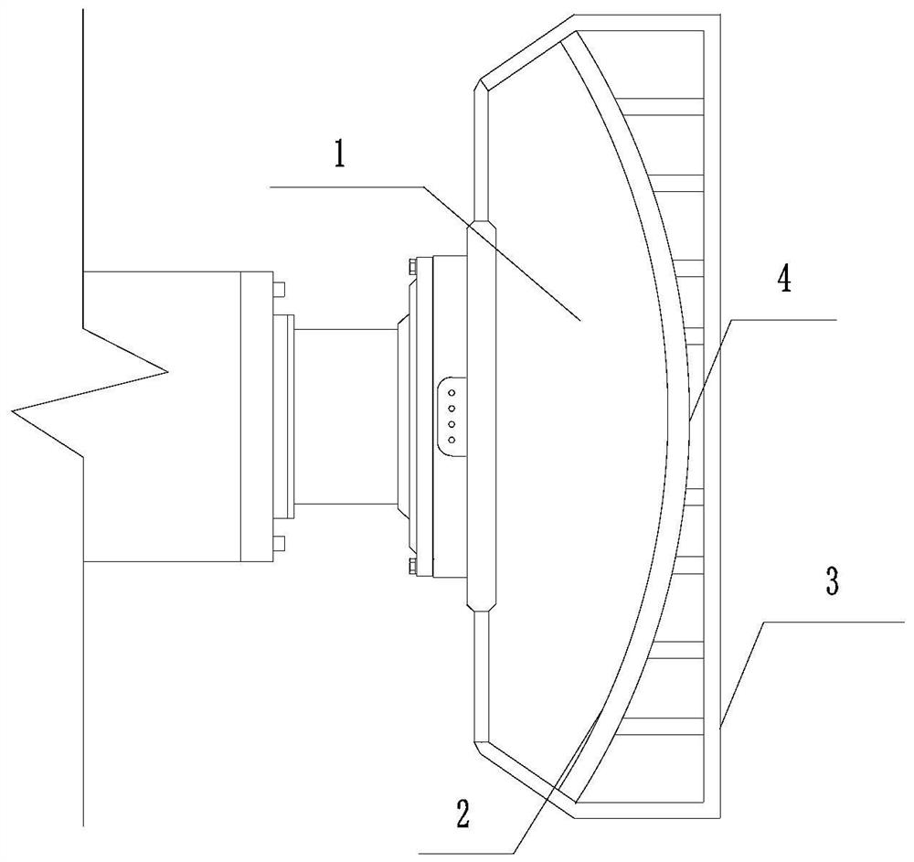 A supporting receiving frame for an open tunnel boring machine shield body and its installation method