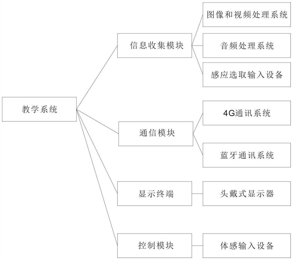 Virtual live-action teaching system