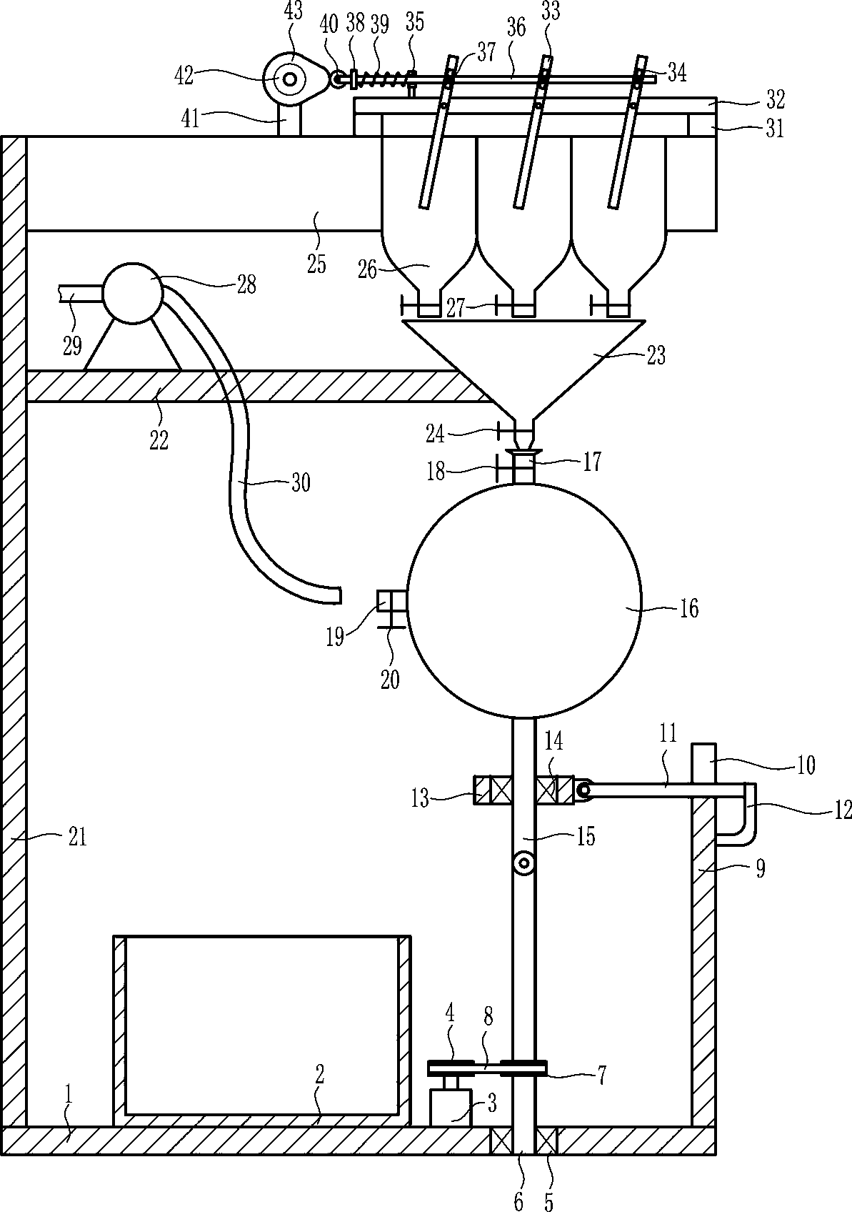 Medical nutrient solution stirring device