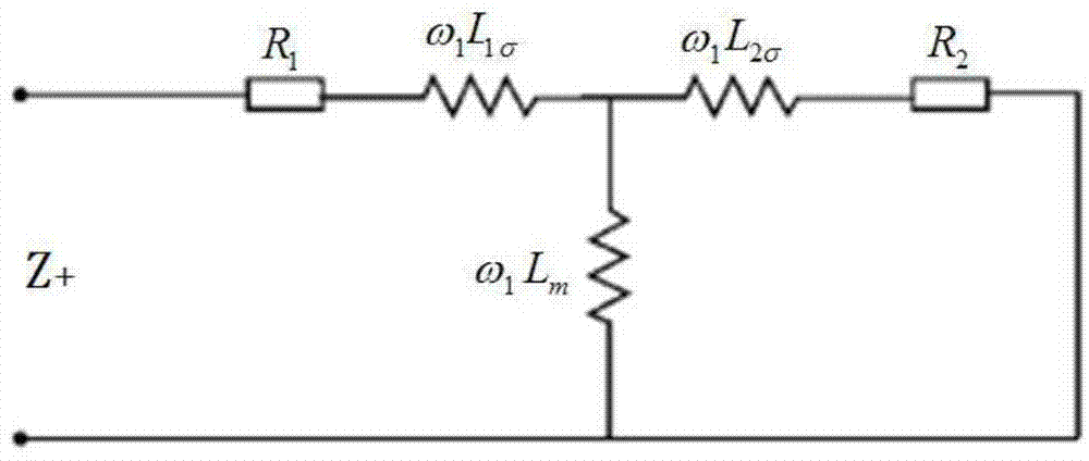 Online measuring method for high-voltage high-capacity asynchronous motor parameters