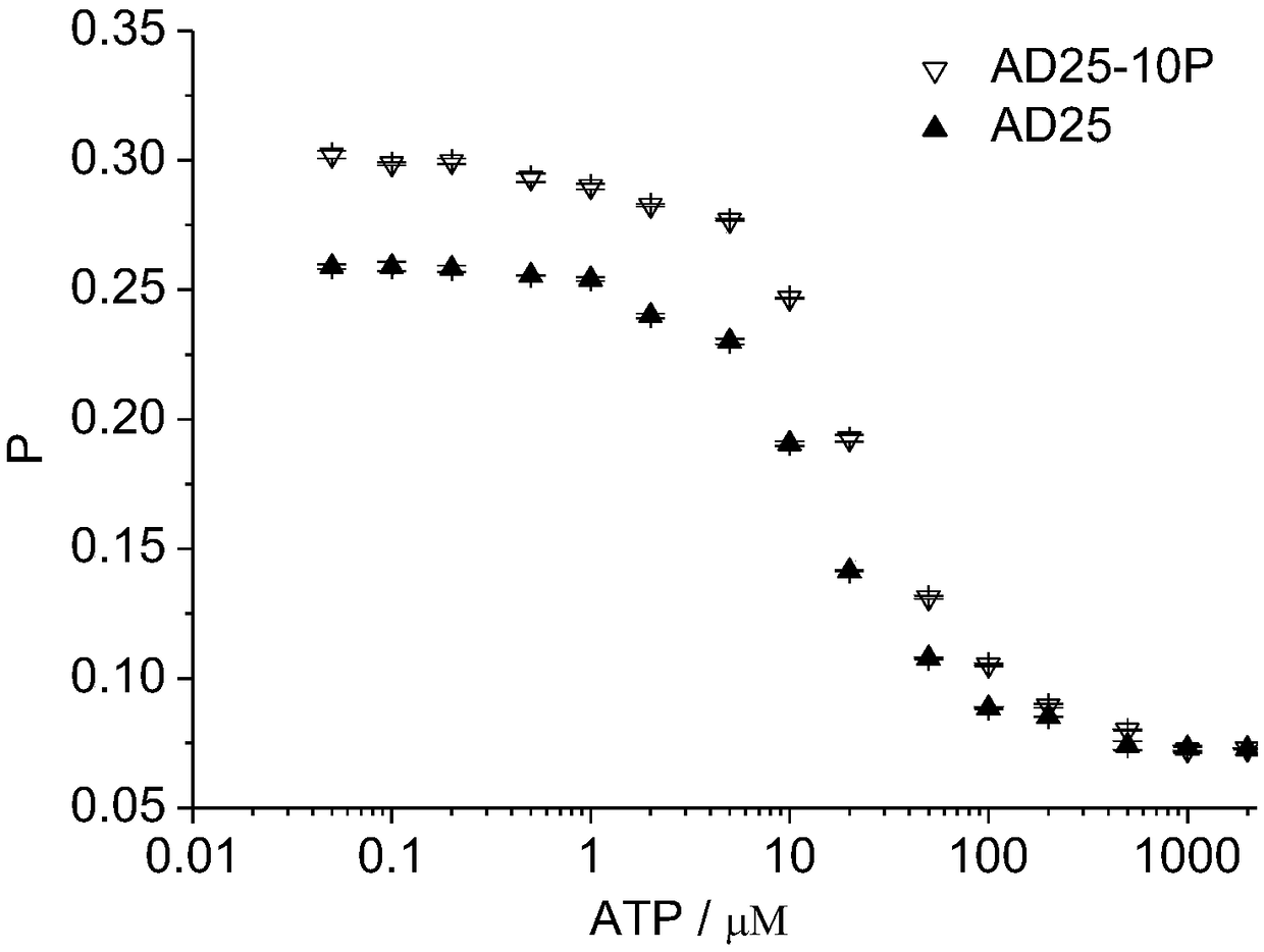 A kit for detecting ATP with nucleic acid aptamer and its detection method