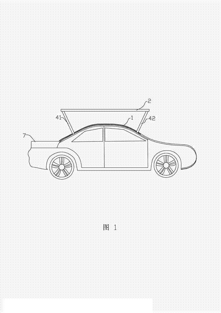 Automatic sun-shading device for automobile