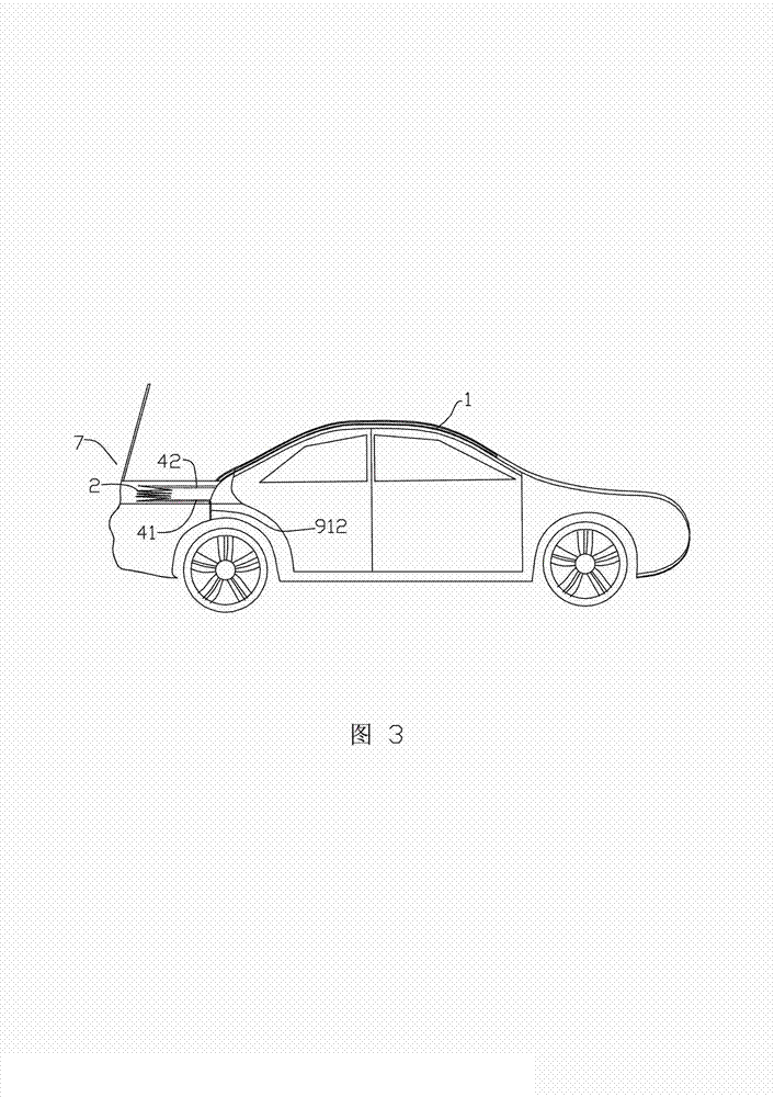 Automatic sun-shading device for automobile