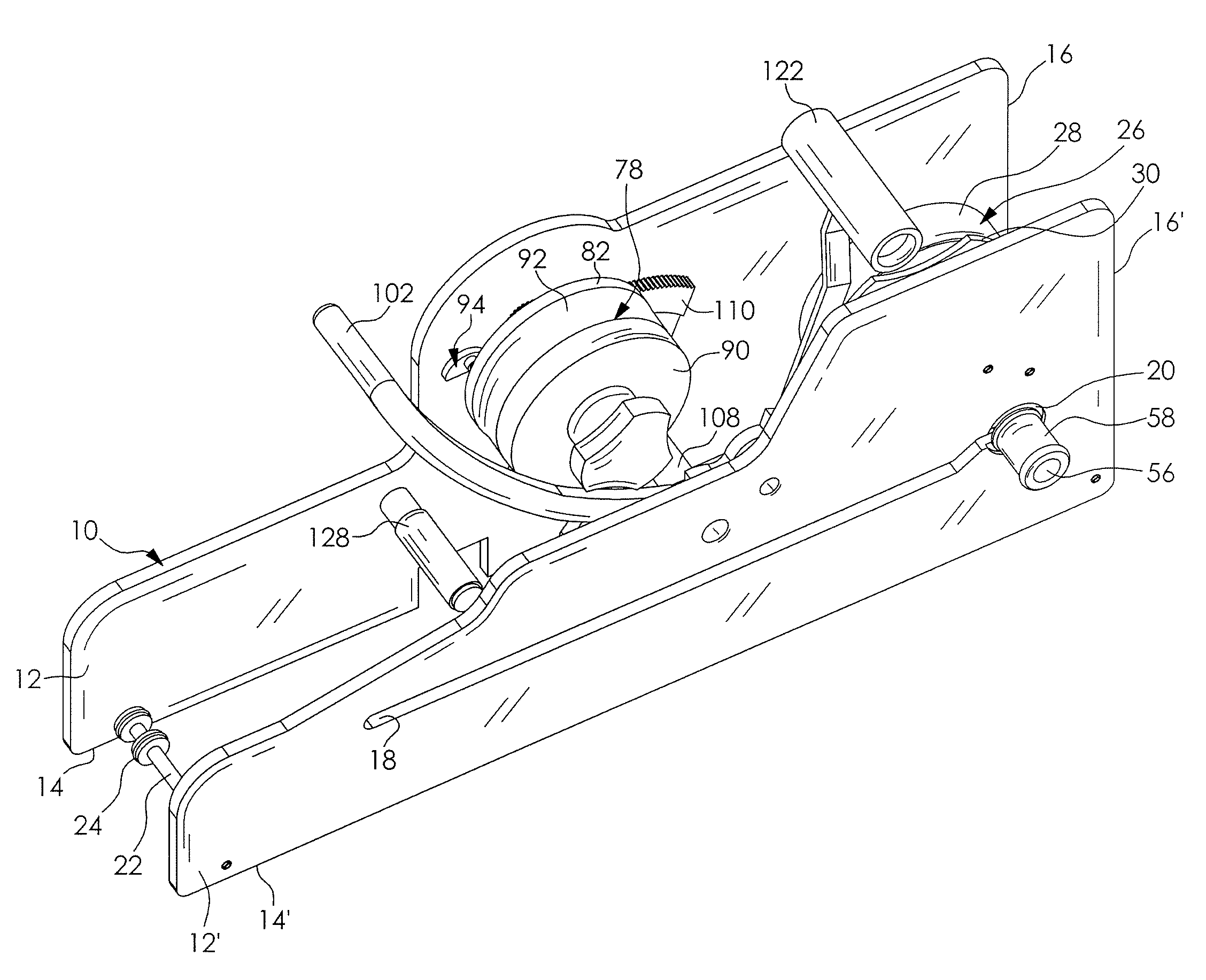 Device for testing the adhesion of a coating to a substrate and method of using same