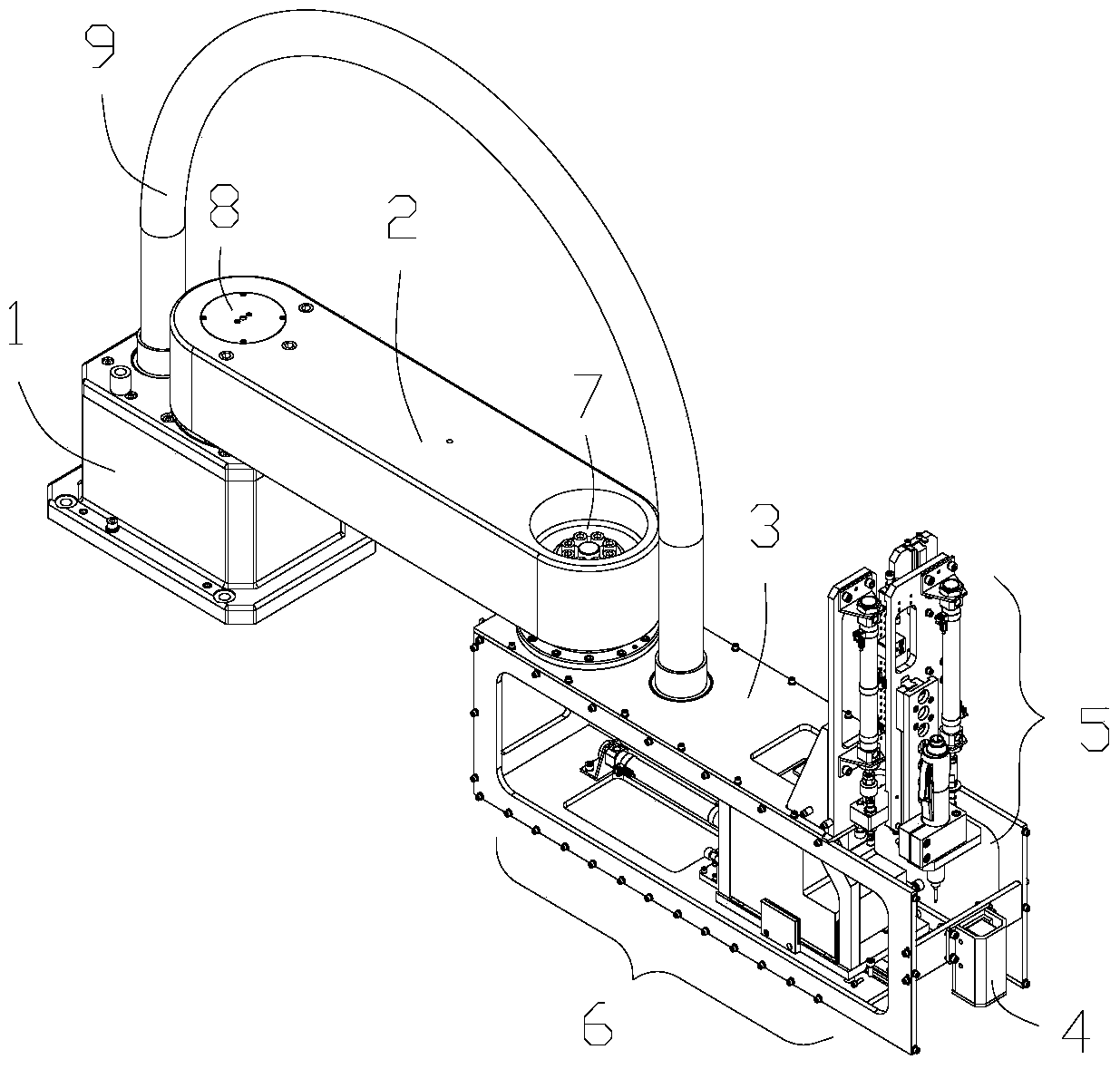 An automatic screw-tightening device