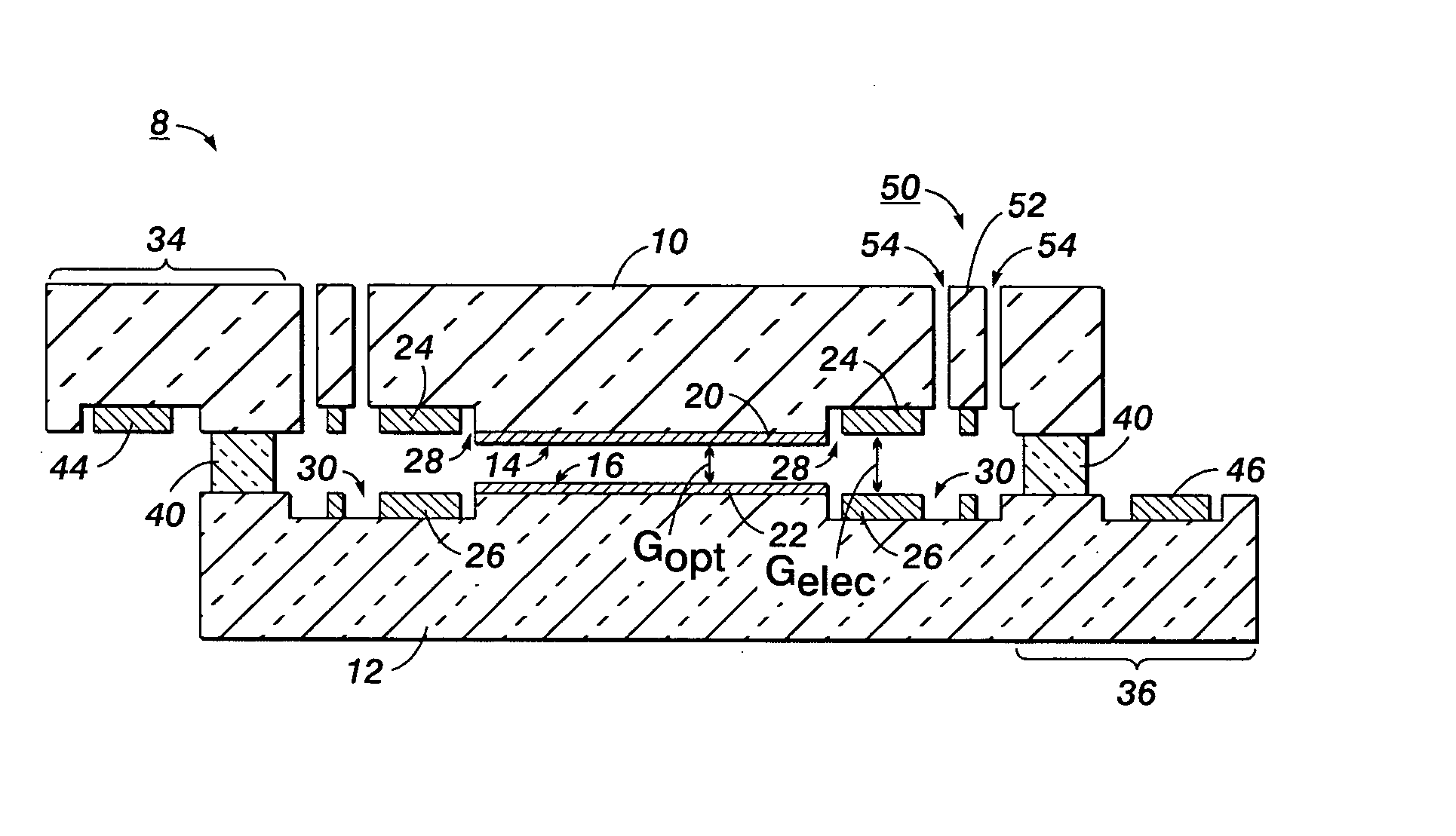 Fabry-Perot tunable filter using a bonded pair of transparent substrates