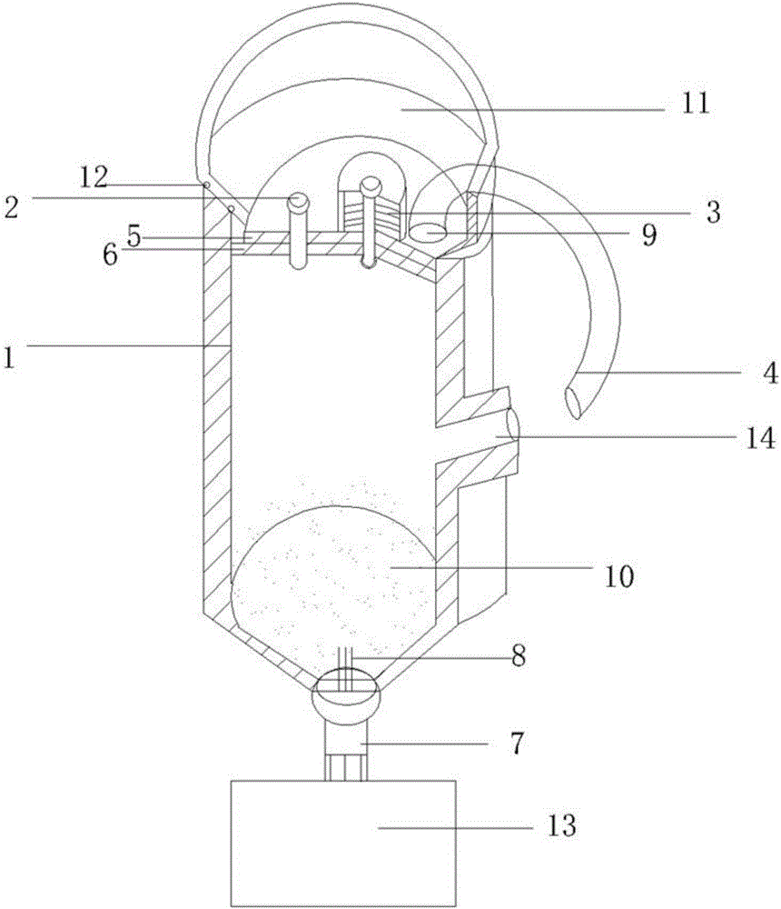 Injection type stirring device