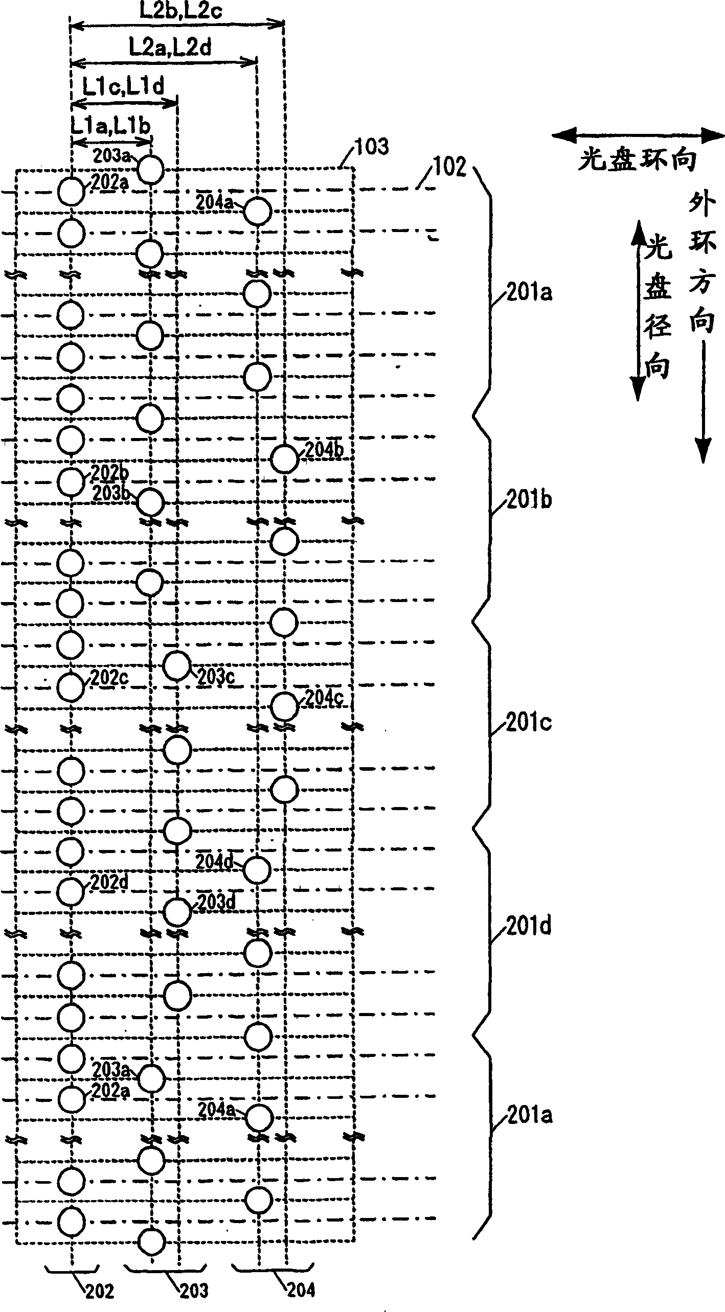 Optical recording medium and misalignment measuring instrument using the same