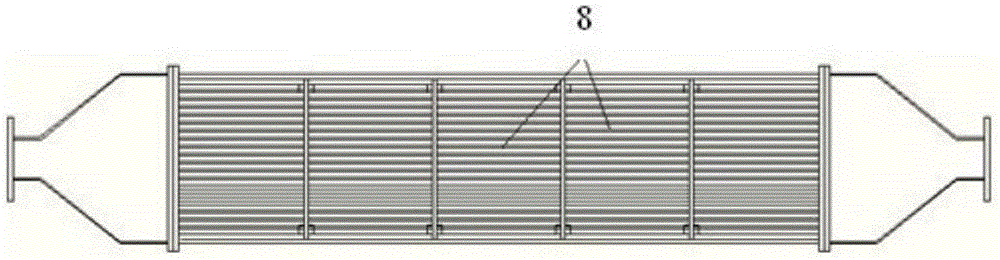 A treatment device and method for drying sludge using waste heat from a fan