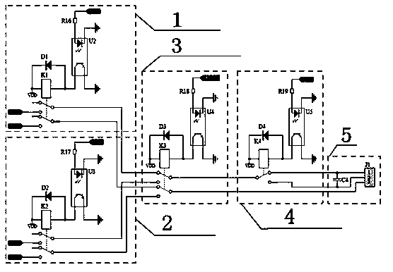 Automatic changeover switch controller circuit