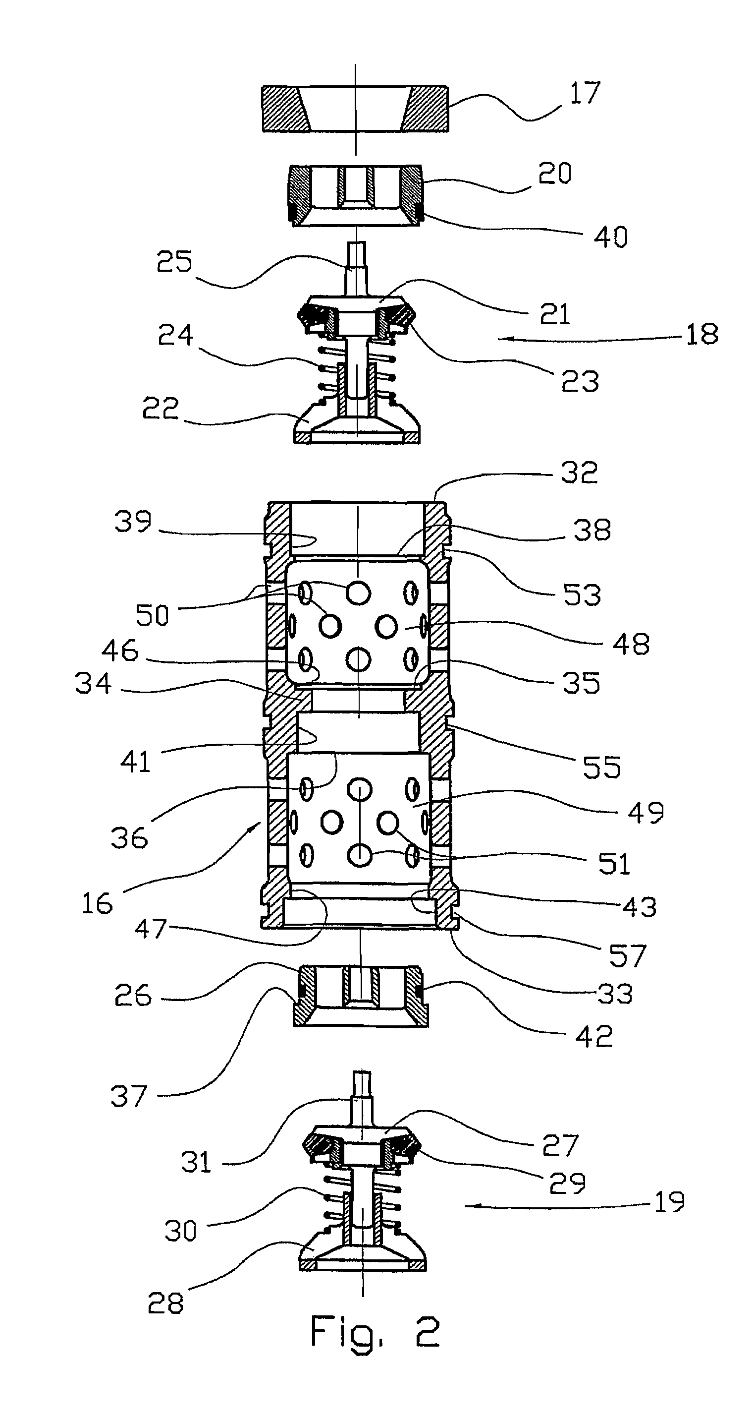 Valve arrangement for reciprocating machinery such as a pump and an compressor